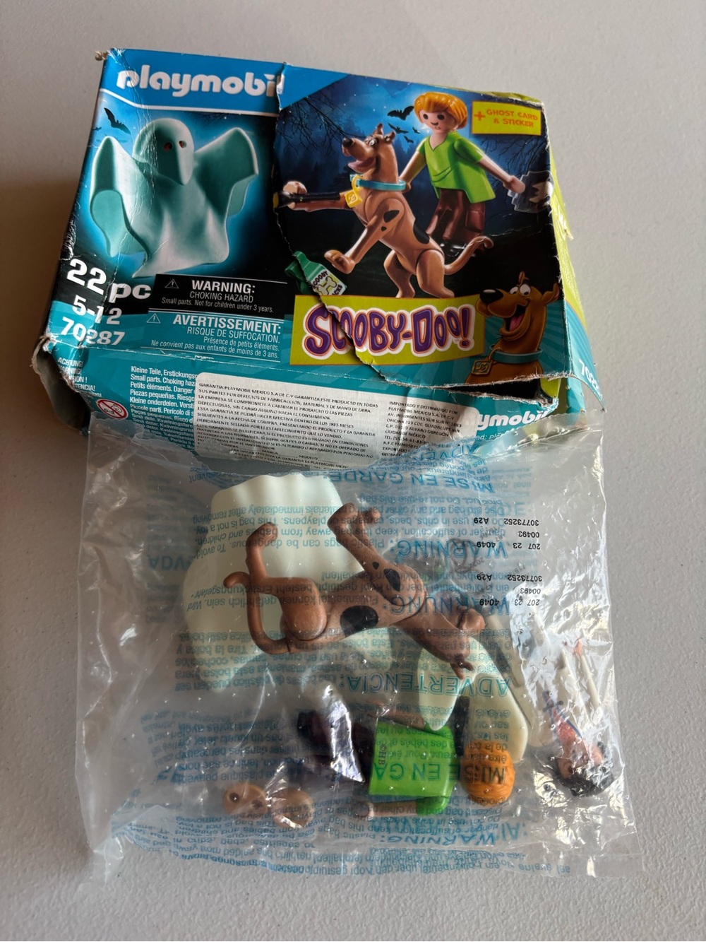 Scooby-Doo! & Shaggy with Ghost Action Figures Playmobil 70287 NIB
